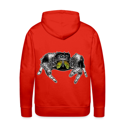 Männer Hoodie Phidippus regius Rastafari male - Rot