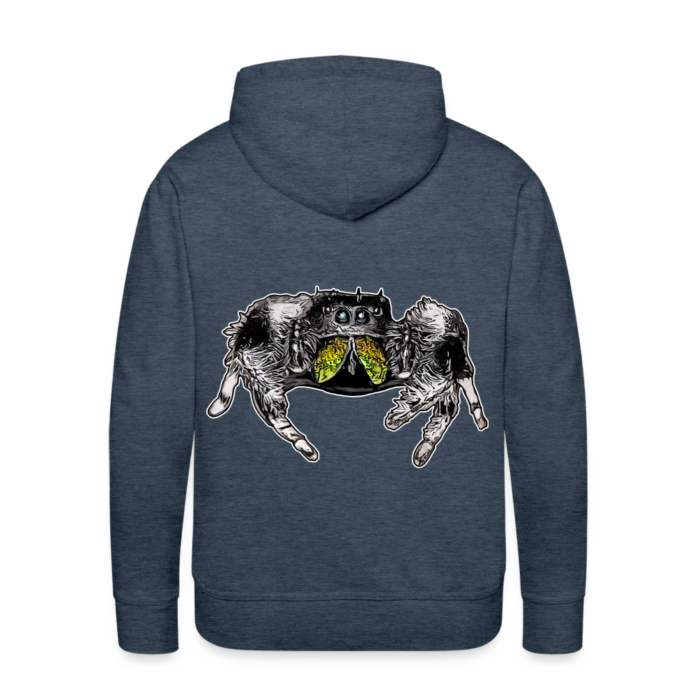 Männer Hoodie Phidippus regius Rastafari male - Jeansblau