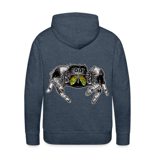 Männer Hoodie Phidippus regius Rastafari male - Jeansblau