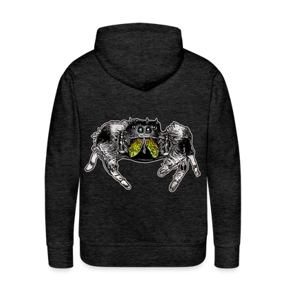 Männer Hoodie Phidippus regius Rastafari male - Anthrazit