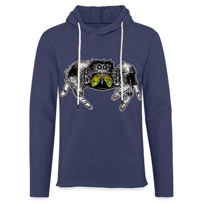 Unisex Kapuzensweatshirt Phidippus regius Rastafari male - Navy meliert