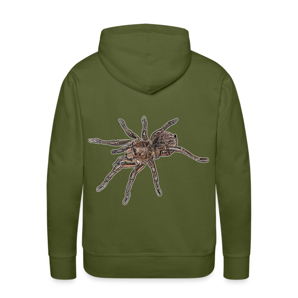 Männer Hoodie Theraphosa stirmi juvenile - Olivgrün
