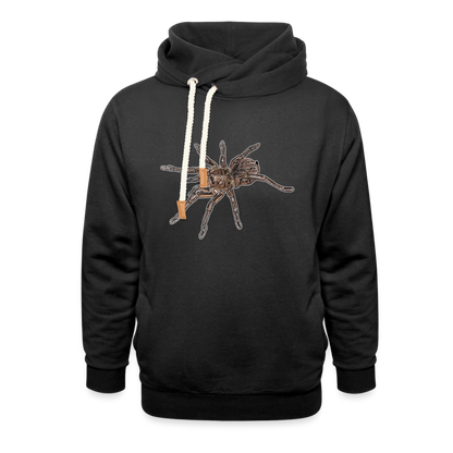 Unisex Schalkragen Hoodie Theraphosa stirmi juvenile - Schwarz