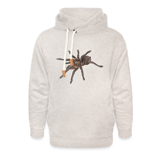 Unisex Schalkragen Hoodie Theraphosa stirmi juvenile - Beige meliert