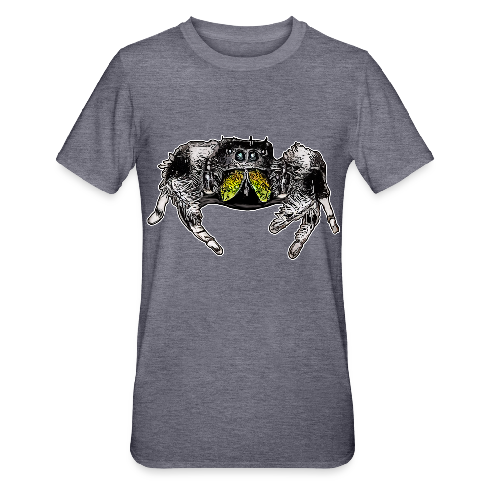 Unisex T-Shirt Phidippus regius Rastafari male - Navy meliert