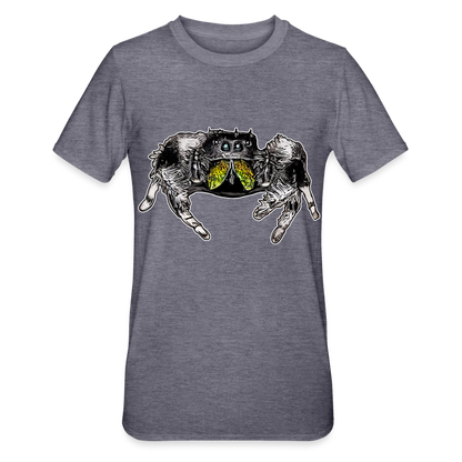 Unisex T-Shirt Phidippus regius Rastafari male - Navy meliert