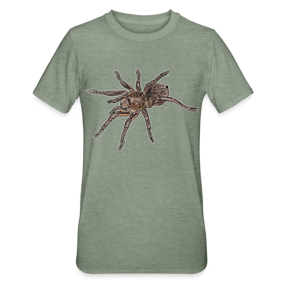 Unisex T-Shirt Theraphosa stirmi juvenile - Militärgrün meliert