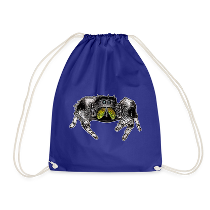 Turnbeutel Phidippus regius Rastafari male - Königsblau