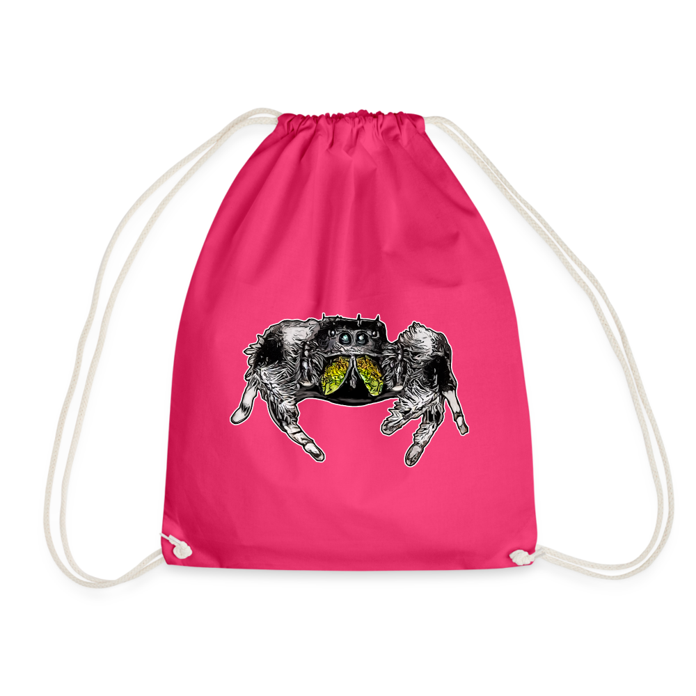 Turnbeutel Phidippus regius Rastafari male - Fuchsia