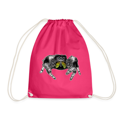 Turnbeutel Phidippus regius Rastafari male - Fuchsia