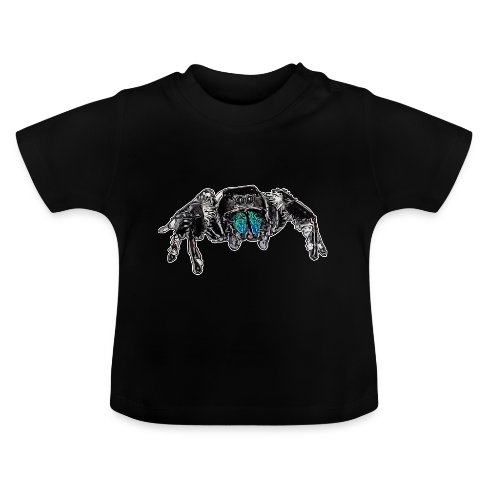 Baby T-Shirt Phidippus regius Everglades male - Schwarz