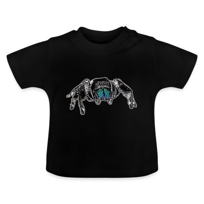 Baby T-Shirt Phidippus regius Everglades male - Schwarz