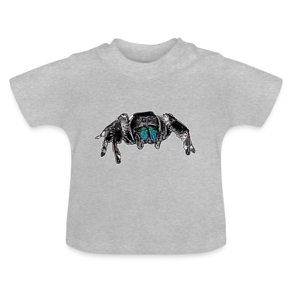 Baby T-Shirt Phidippus regius Everglades male - Grau meliert