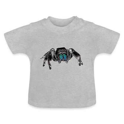 Baby T-Shirt Phidippus regius Everglades male - Grau meliert