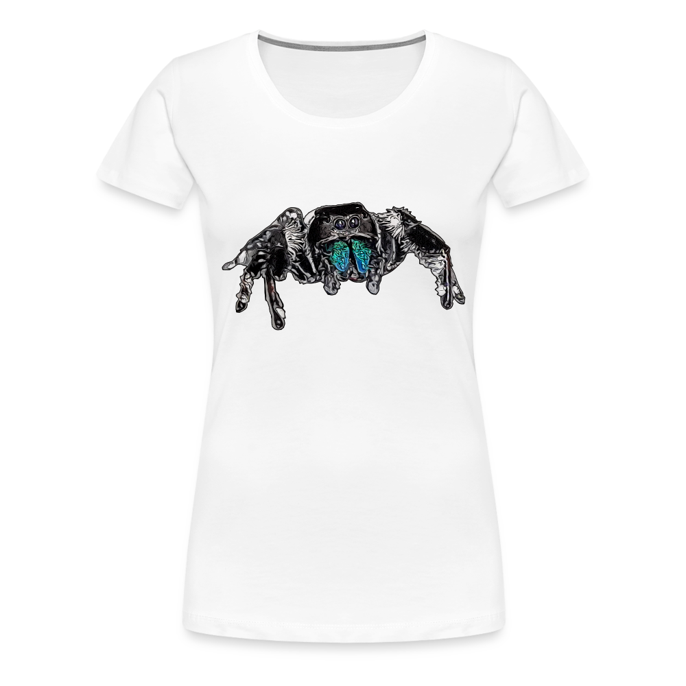 Frauen Basic T-Shirt Phidippus regius Everglades male - weiß