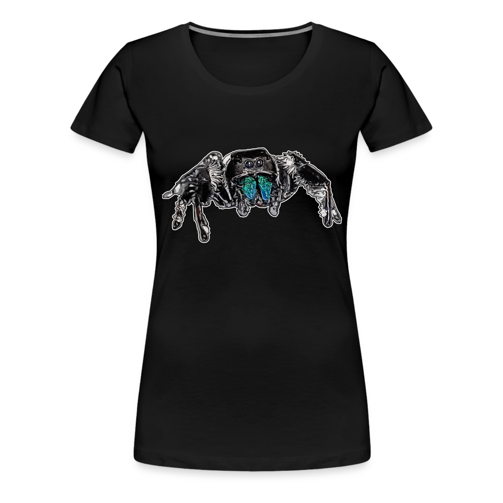 Frauen Basic T-Shirt Phidippus regius Everglades male - Schwarz