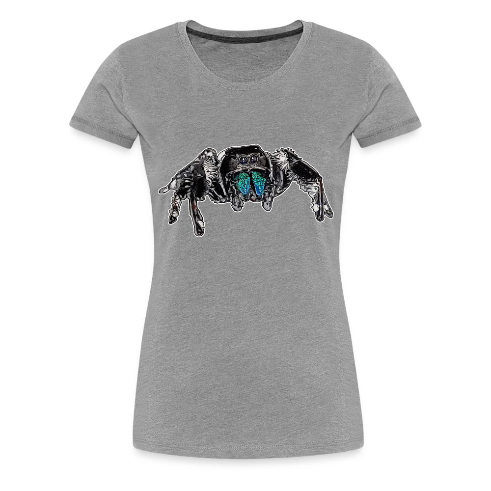 Frauen Basic T-Shirt Phidippus regius Everglades male - Grau meliert