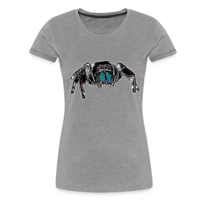 Frauen Basic T-Shirt Phidippus regius Everglades male - Grau meliert