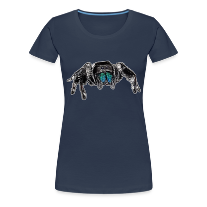 Frauen Basic T-Shirt Phidippus regius Everglades male - Navy