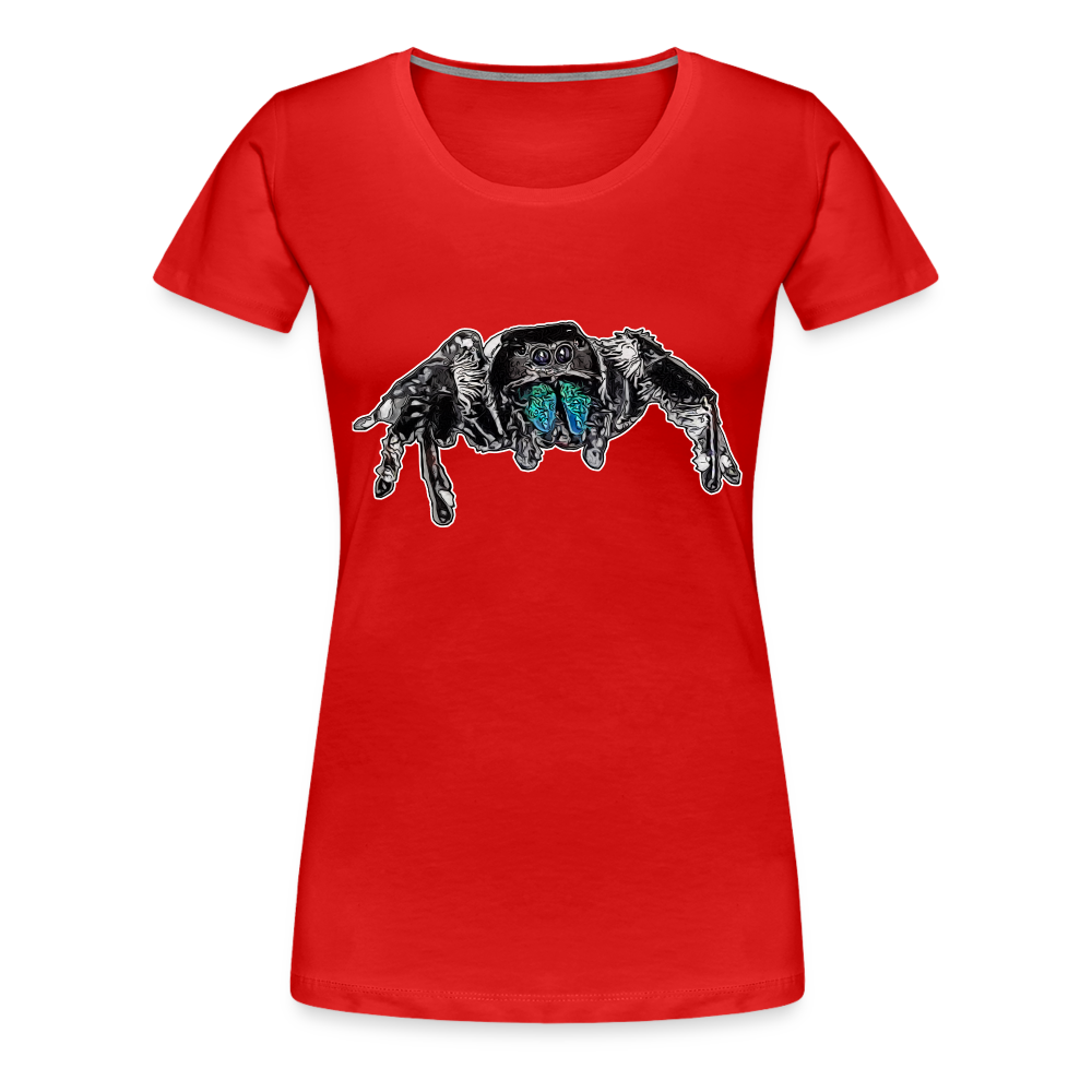 Frauen Basic T-Shirt Phidippus regius Everglades male - Rot