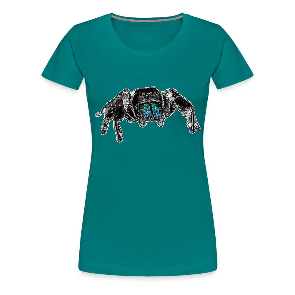 Frauen Basic T-Shirt Phidippus regius Everglades male - Divablau