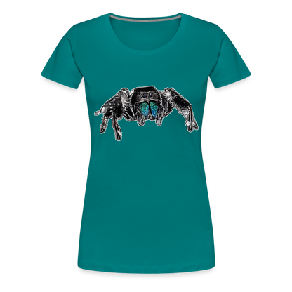 Frauen Basic T-Shirt Phidippus regius Everglades male - Divablau