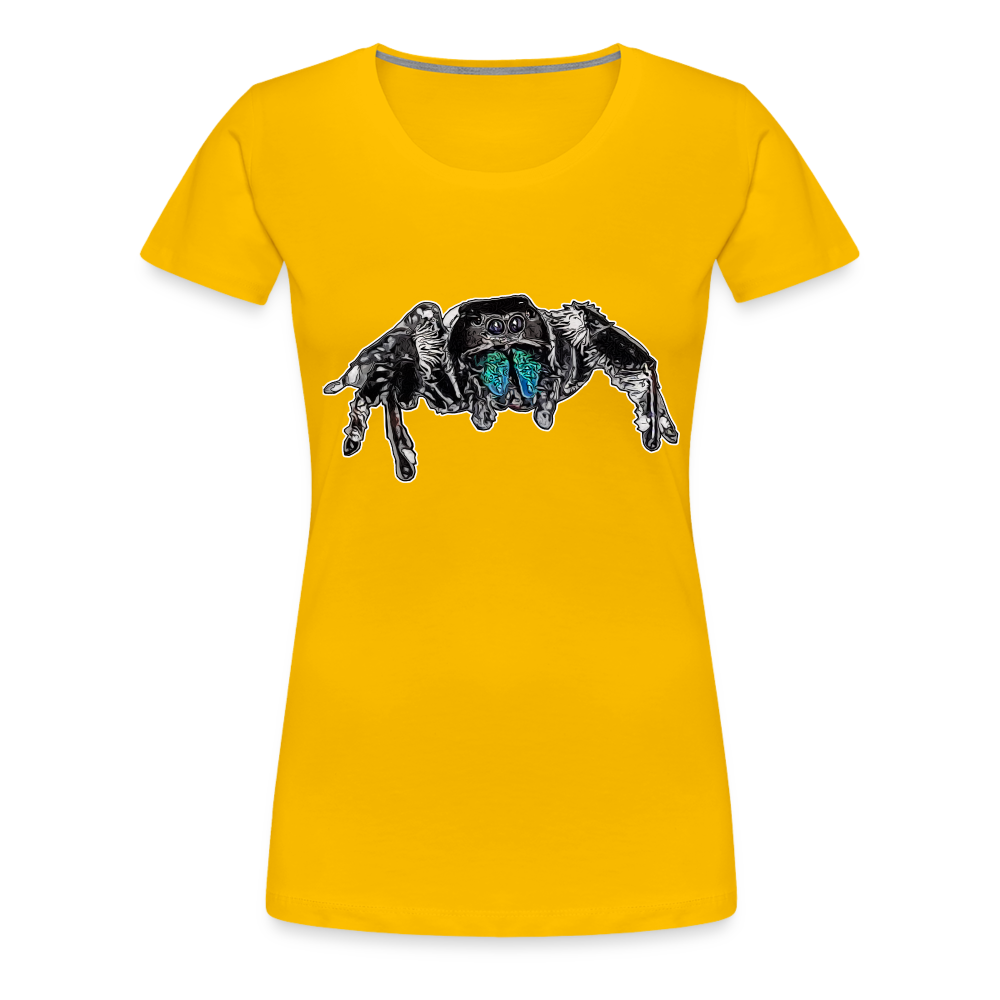 Frauen Basic T-Shirt Phidippus regius Everglades male - Sonnengelb