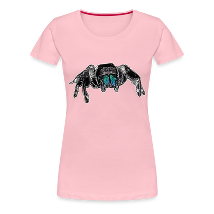 Frauen Basic T-Shirt Phidippus regius Everglades male - Hellrosa
