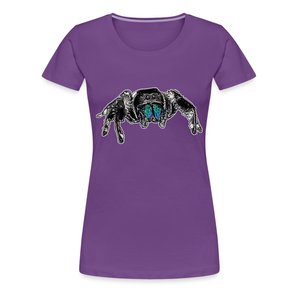 Frauen Basic T-Shirt Phidippus regius Everglades male - Lila