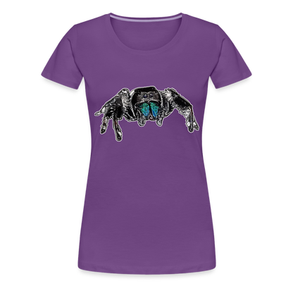 Frauen Basic T-Shirt Phidippus regius Everglades male - Lila