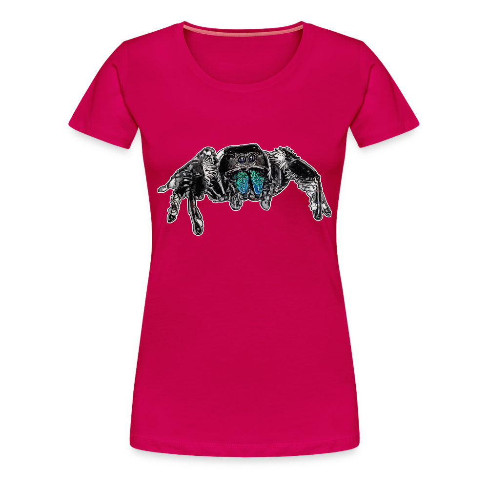 Frauen Basic T-Shirt Phidippus regius Everglades male - dunkles Pink