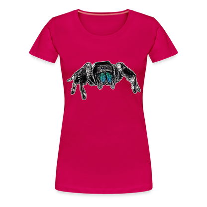 Frauen Basic T-Shirt Phidippus regius Everglades male - dunkles Pink