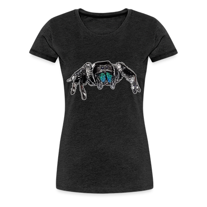 Frauen Basic T-Shirt Phidippus regius Everglades male - Anthrazit