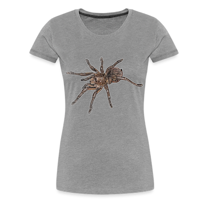 Frauen Basic T-Shirt Theraphosa stirmi juvenile - Grau meliert