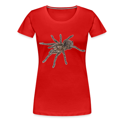 Frauen Basic T-Shirt Theraphosa stirmi juvenile - Rot