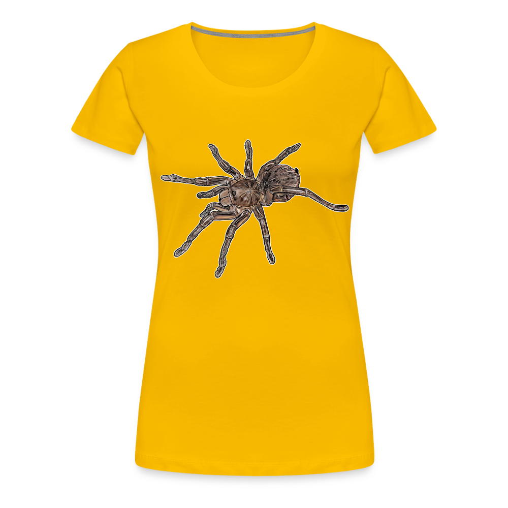 Frauen Basic T-Shirt Theraphosa stirmi juvenile - Sonnengelb