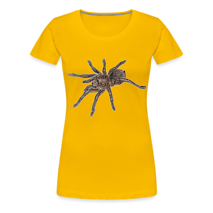 Frauen Basic T-Shirt Theraphosa stirmi juvenile - Sonnengelb