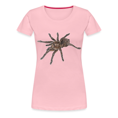 Frauen Basic T-Shirt Theraphosa stirmi juvenile - Hellrosa