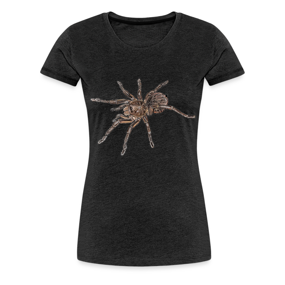 Frauen Basic T-Shirt Theraphosa stirmi juvenile - Anthrazit