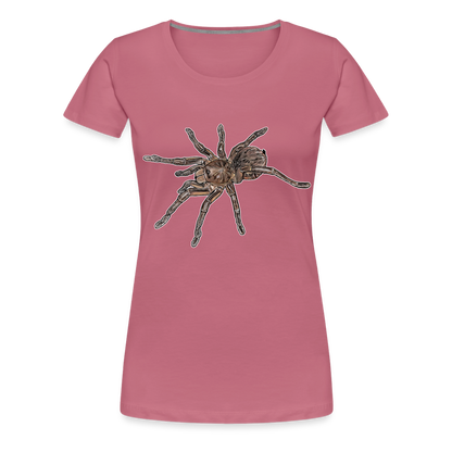 Frauen Basic T-Shirt Theraphosa stirmi juvenile - Malve