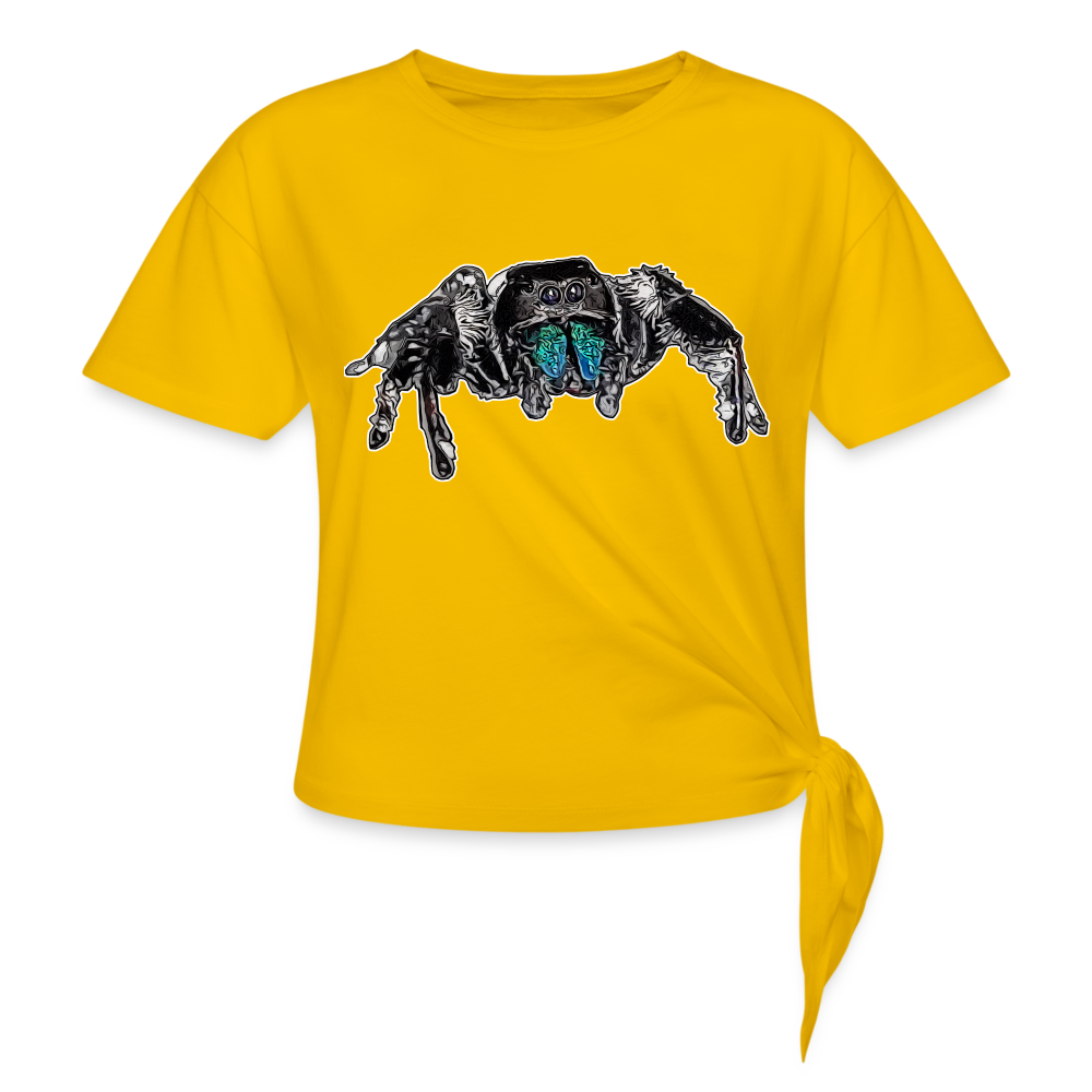 Frauen Knotenshirt Phidippus regius Everglades male - Sonnengelb
