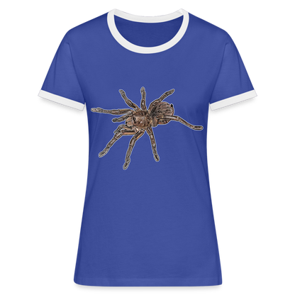 Frauen Kontrast-T-Shirt Theraphosa stirmi juvenile - Blau/Weiß