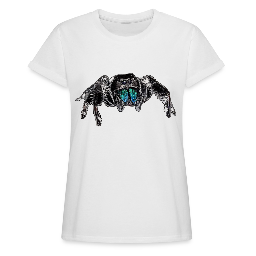 Frauen Oversized T-Shirt Phidippus regius Everglades male - weiß