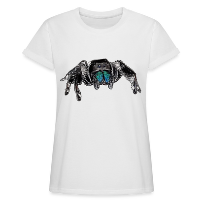Frauen Oversized T-Shirt Phidippus regius Everglades male - weiß