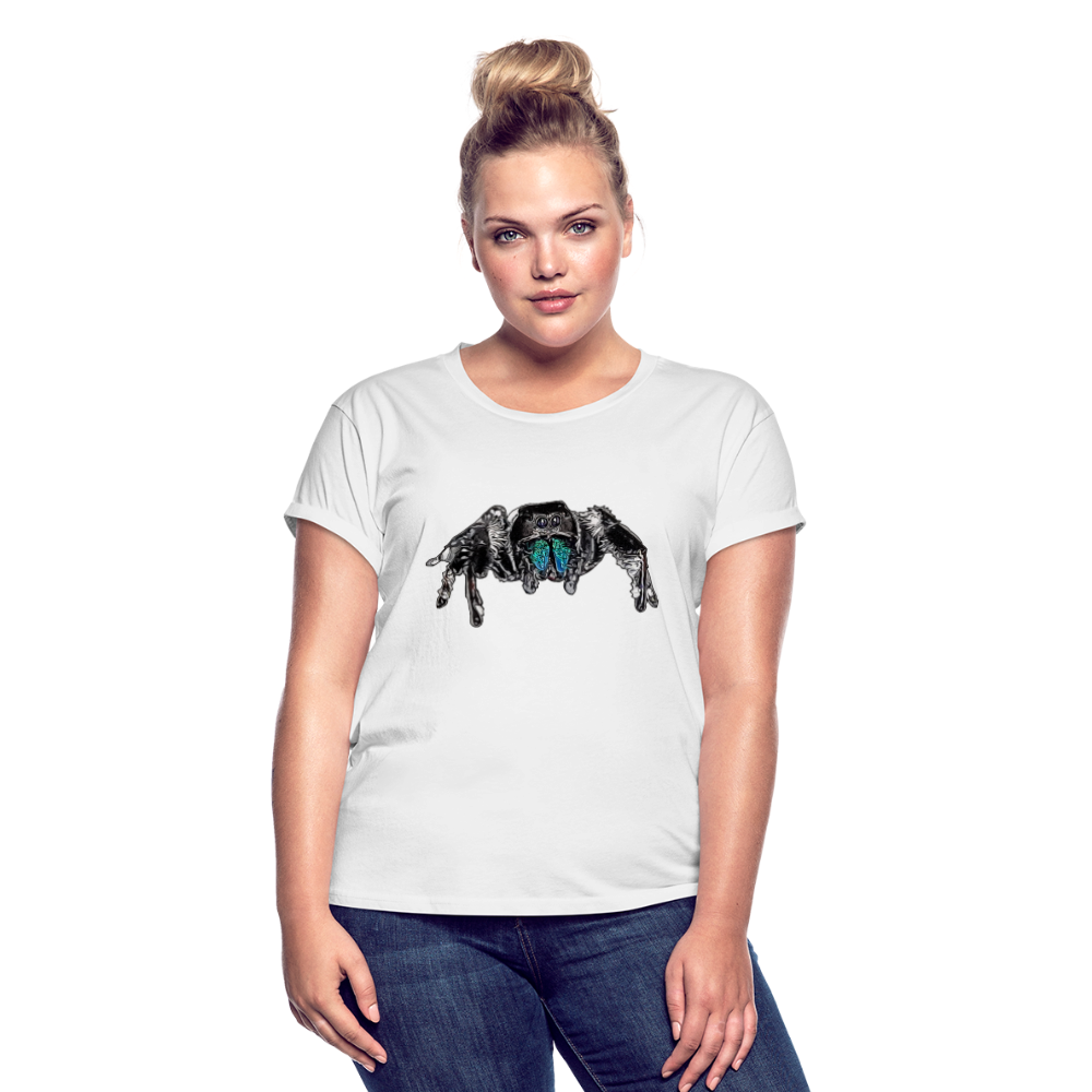 Frauen Oversized T-Shirt Phidippus regius Everglades male - weiß