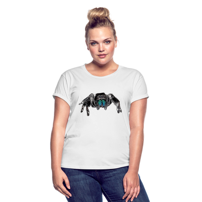 Frauen Oversized T-Shirt Phidippus regius Everglades male - weiß