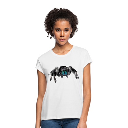 Frauen Oversized T-Shirt Phidippus regius Everglades male - weiß