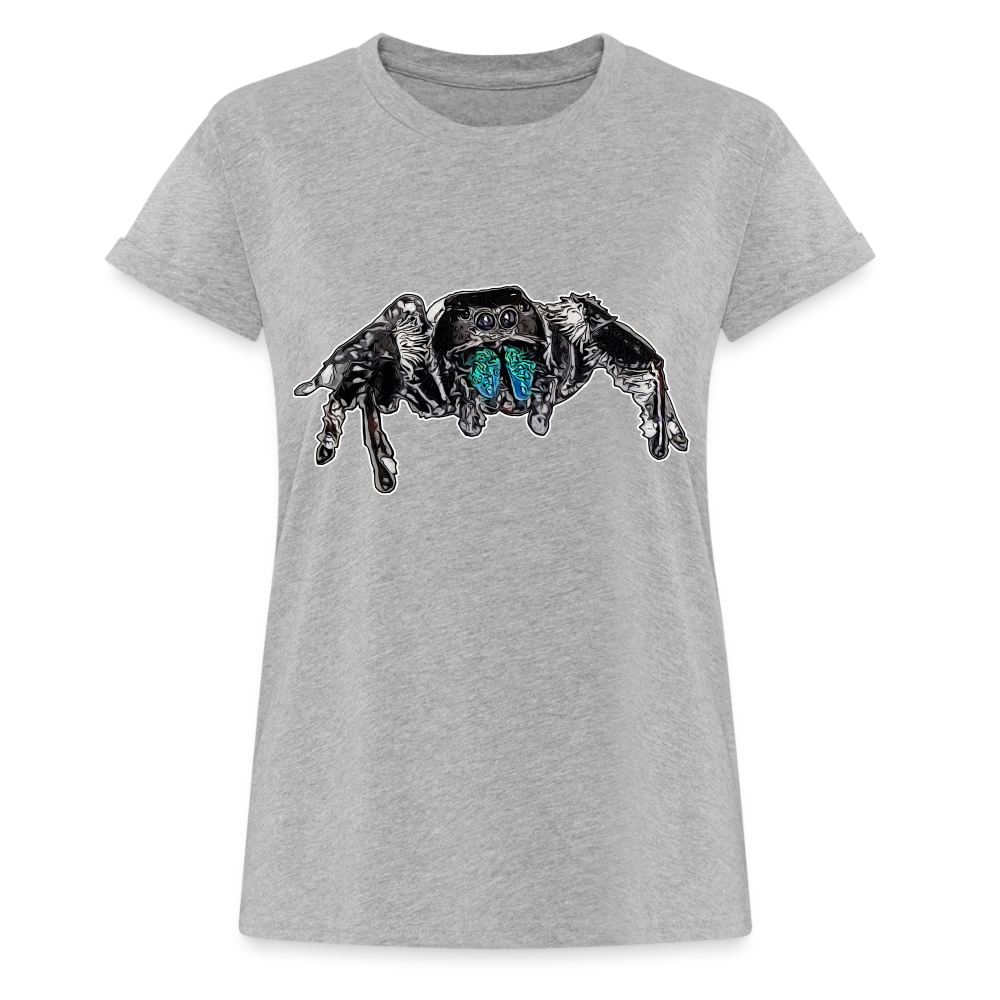 Frauen Oversized T-Shirt Phidippus regius Everglades male - Grau meliert