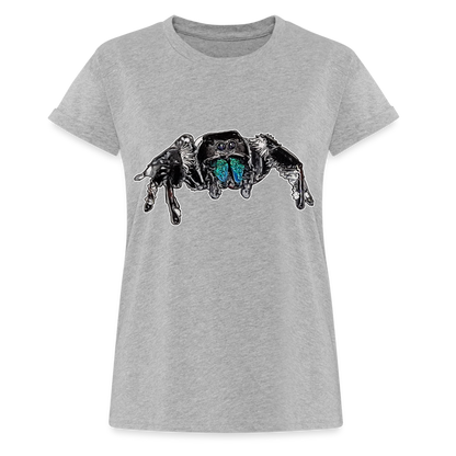 Frauen Oversized T-Shirt Phidippus regius Everglades male - Grau meliert