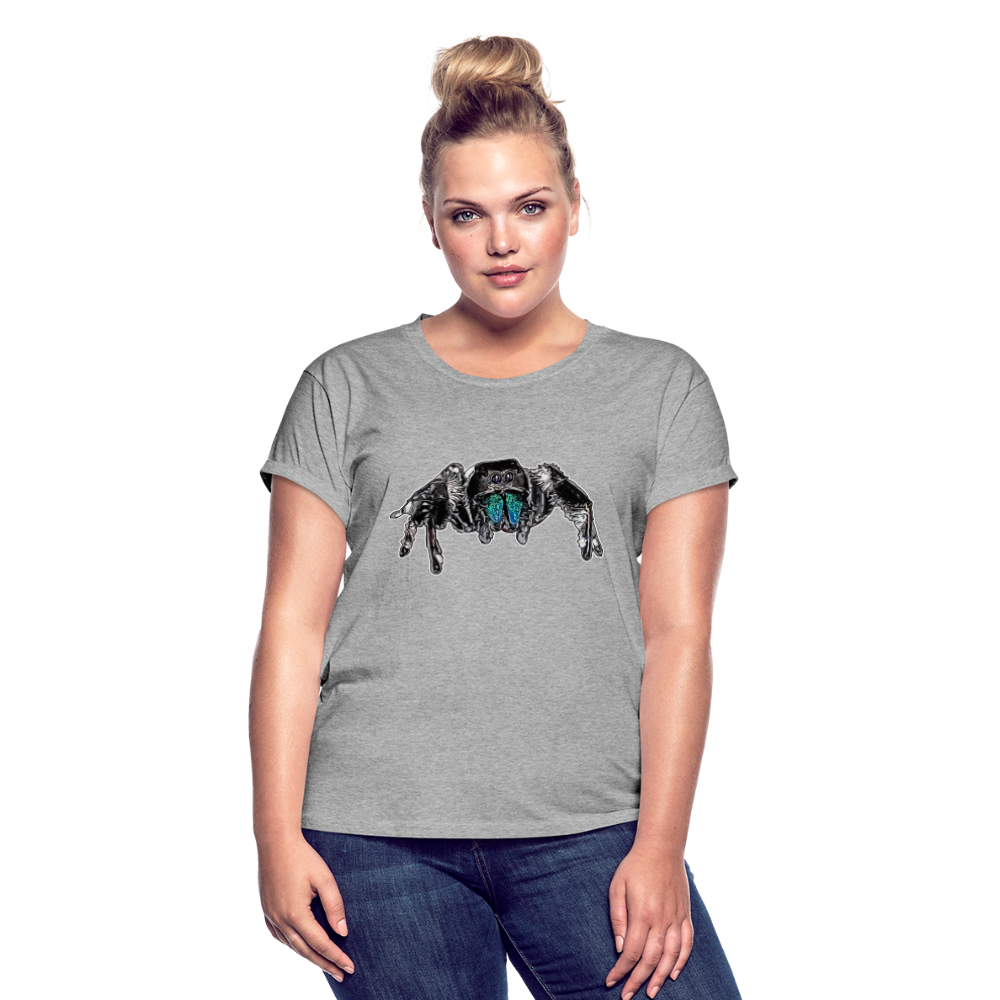 Frauen Oversized T-Shirt Phidippus regius Everglades male - Grau meliert